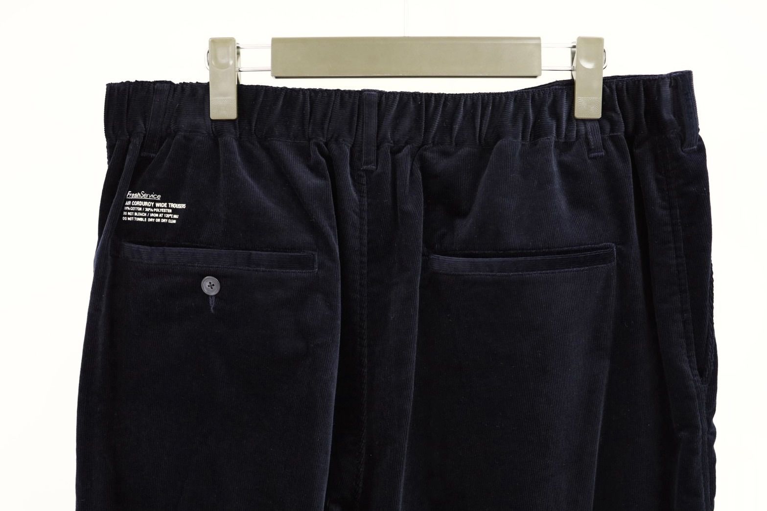 フレッシュサービス 26AW AIR CORDUROY WIDE TROUSERS(FSC263-40087)BLACK☆10月3日(土)発売！