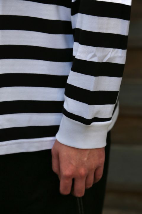 Graphpaper Border L/S Pocket Tee(GM203-70147B) style.2021.3.14.