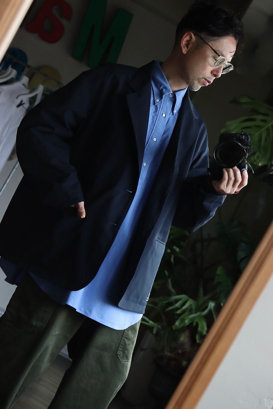 Graphpaper Oxford Oversized B.D Pullover Shirtスタイル Graphpaper Oxford Oversized B.D Pullover Shirtスタイル