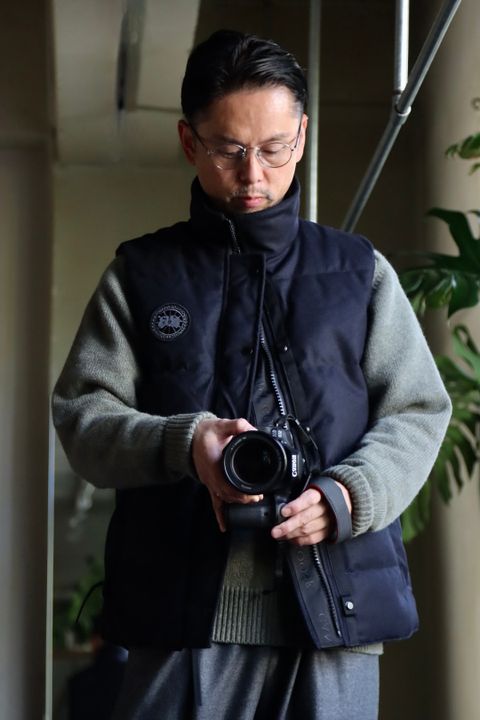 CANADA GOOSE カナダグース22AW GARSON VEST WOOL BLACK LABELスタイル.2022.10.26.