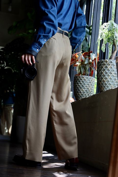 A.PRESSE Vintage Wool Trousersスタイル