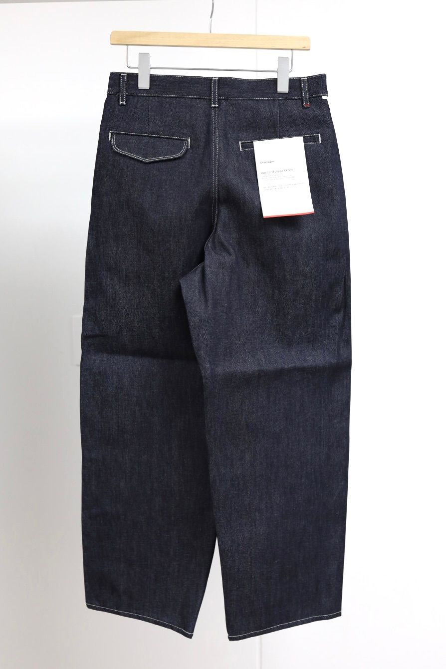 Graphpaper - グラフペーパー Selvage Denim Two Tuck Pants(GU261
