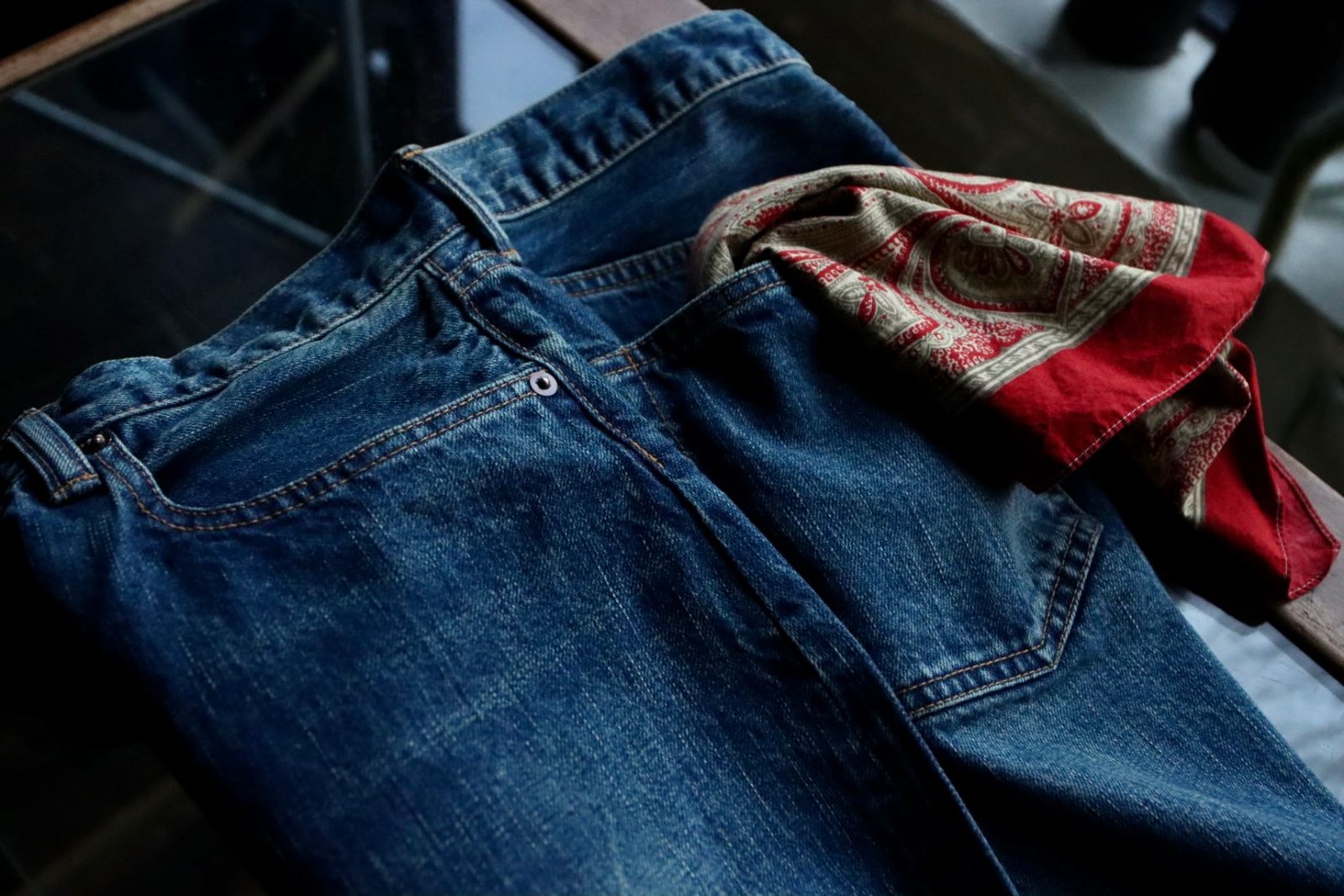 A.PRESSE - アプレッセ23SSデニム Washed Denim Wide Pants(23SAP-04-11H)INDIGO※2月11日(土)発売！  | mark