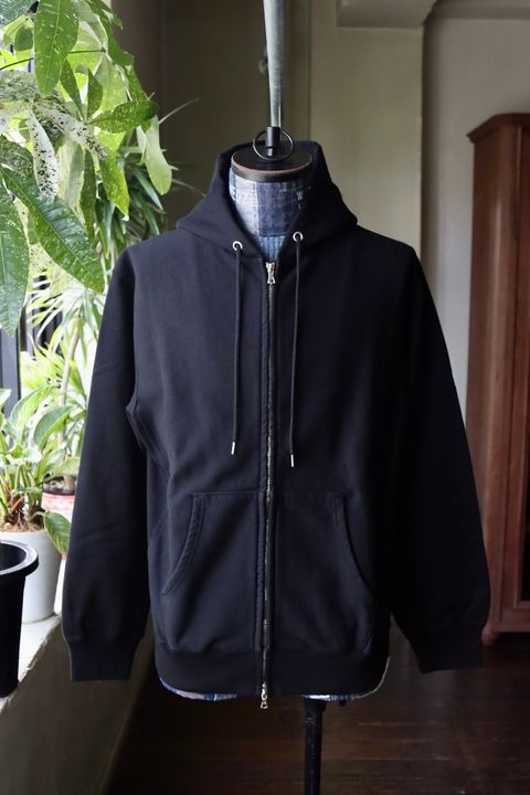 ブラームス 25FW Soft&Hard Sweat Hoodie ZIP(bROOTS24F23F25)Black☆新作発売！