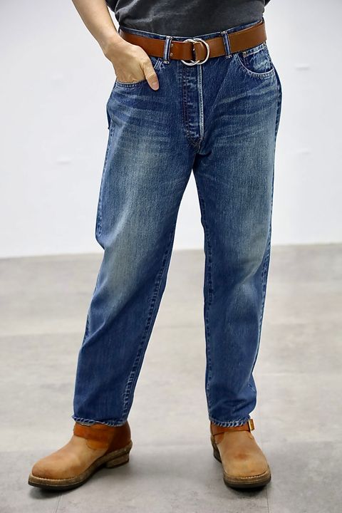 A.PRESSE Washed Denim Pants E"BLEACH"スタイル2025.10.12.
