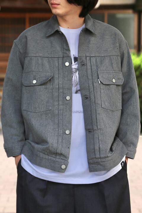 Graphpaper Colorfast Denim Blouson"GRAY"Style.2021.4.18.