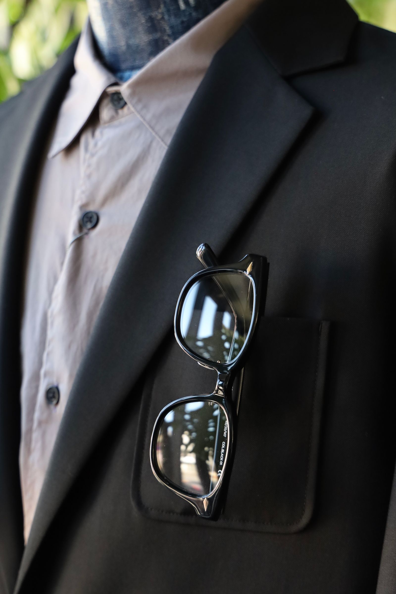 ノチノオプティカル "SANSUI FR" #1.GLOSS BLACK × CLEAR to GREY (調光モデル)