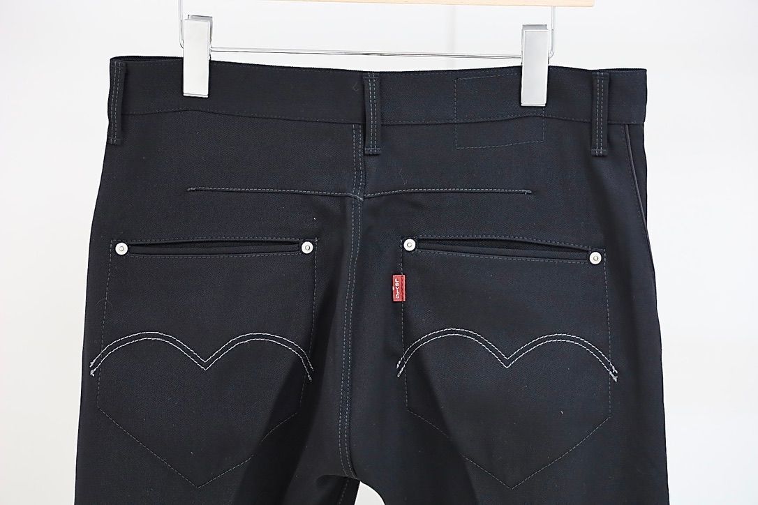 ジュンヤワタナベマン 26FW Levi's Wネーム ウールサージパンツ(WR-P201-051)BLACK☆8月7日(金)発売！