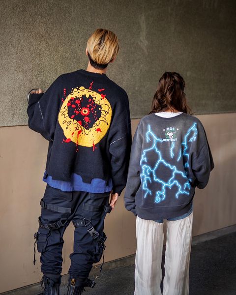 セントマイケル 新作SMILE CP_CREW KNT＆MEDUSA CREW SWT style.2024.11.8