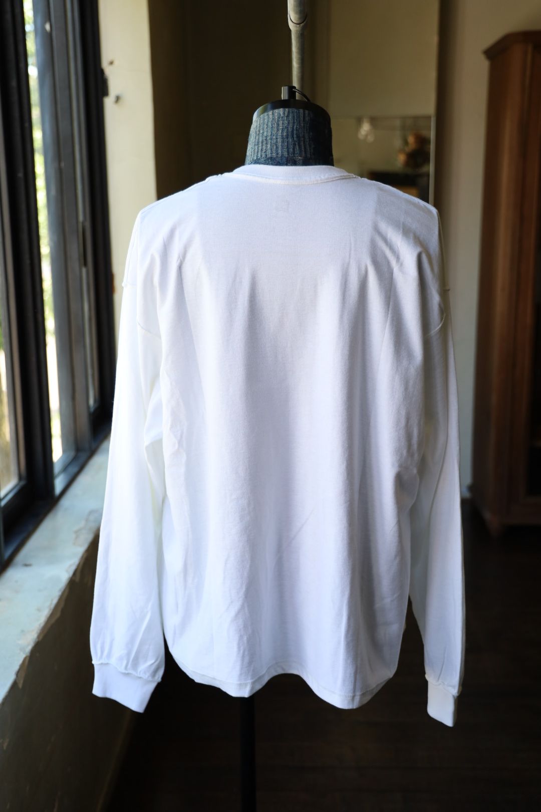 イズネスミュージック 25AW NEU WAVE LONG SLEEVE T-SHIRT (IMP6_10_NEUWAVELS01) WHITE