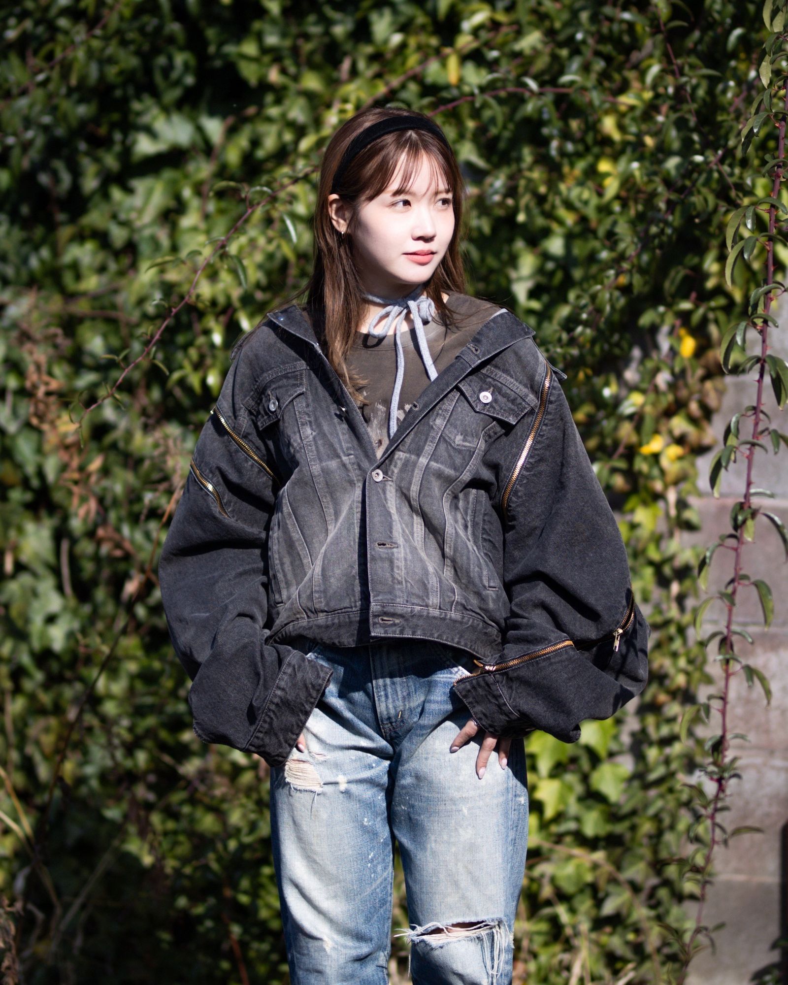 doublet 26SS FILLETED ZIP DENIM JACKET style.2026.1.16