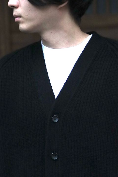 A.PRESSE Fisherman Cardigan Sweater(21AAP-03-02M)BLACK style