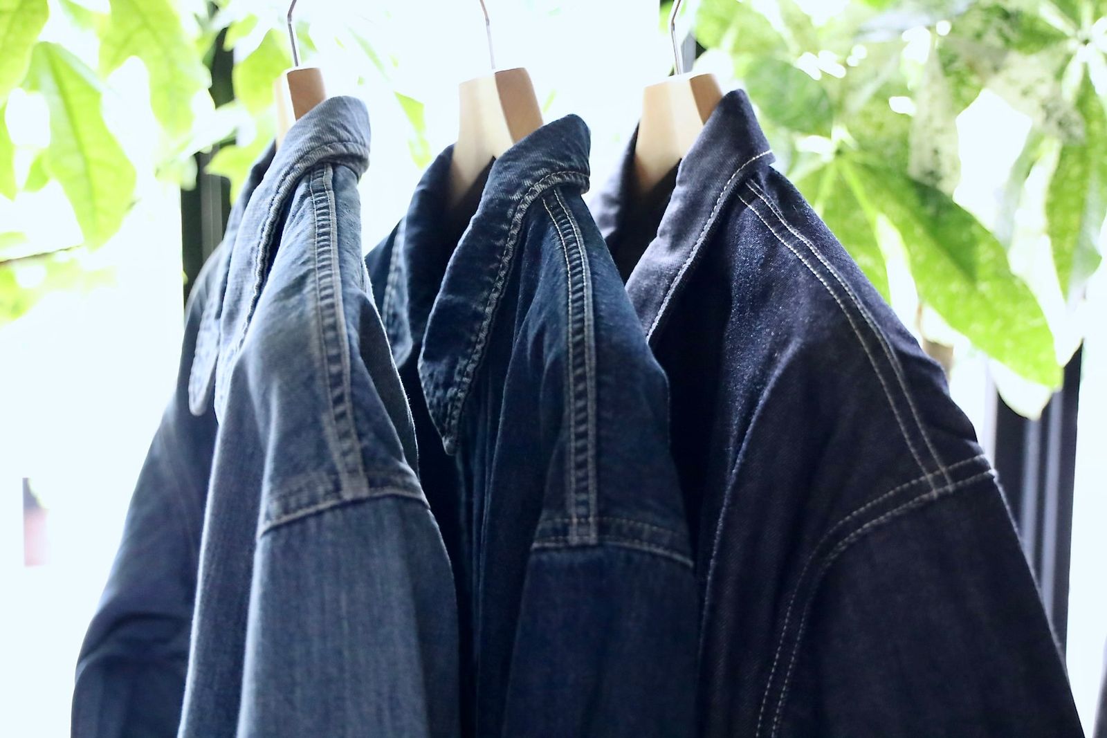 グラフペーパー Selvage Denim Zip Jacket(GU253-20056LB) INDIGO_LIGHT FADE