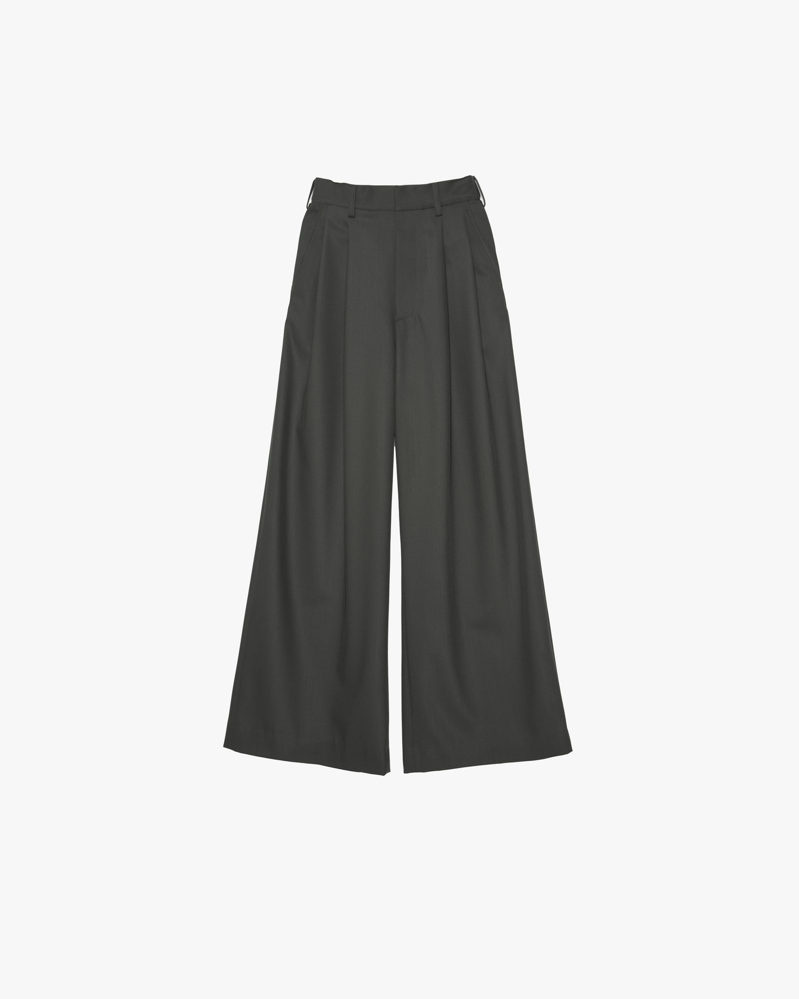 グラフペーパー Women's 25AW Techno Wool Nylon Two Tuck Wide Pants(GL253-40319)GREEN☆9月27日(土)発売！