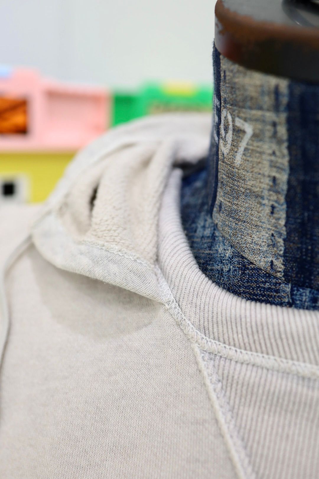 セントマイケル25AWベルベルジンコラボ BB_AFTER HOODED HOODIE(SM-HR1-0000-C55)GRAY