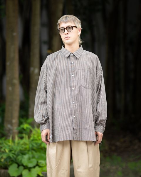 フレッシュサービス 26SS CHRAFTeX® L/S STRIPE SHIRT(FSC262-50007)BROWN STRIPE☆5月30日(土)発売！
