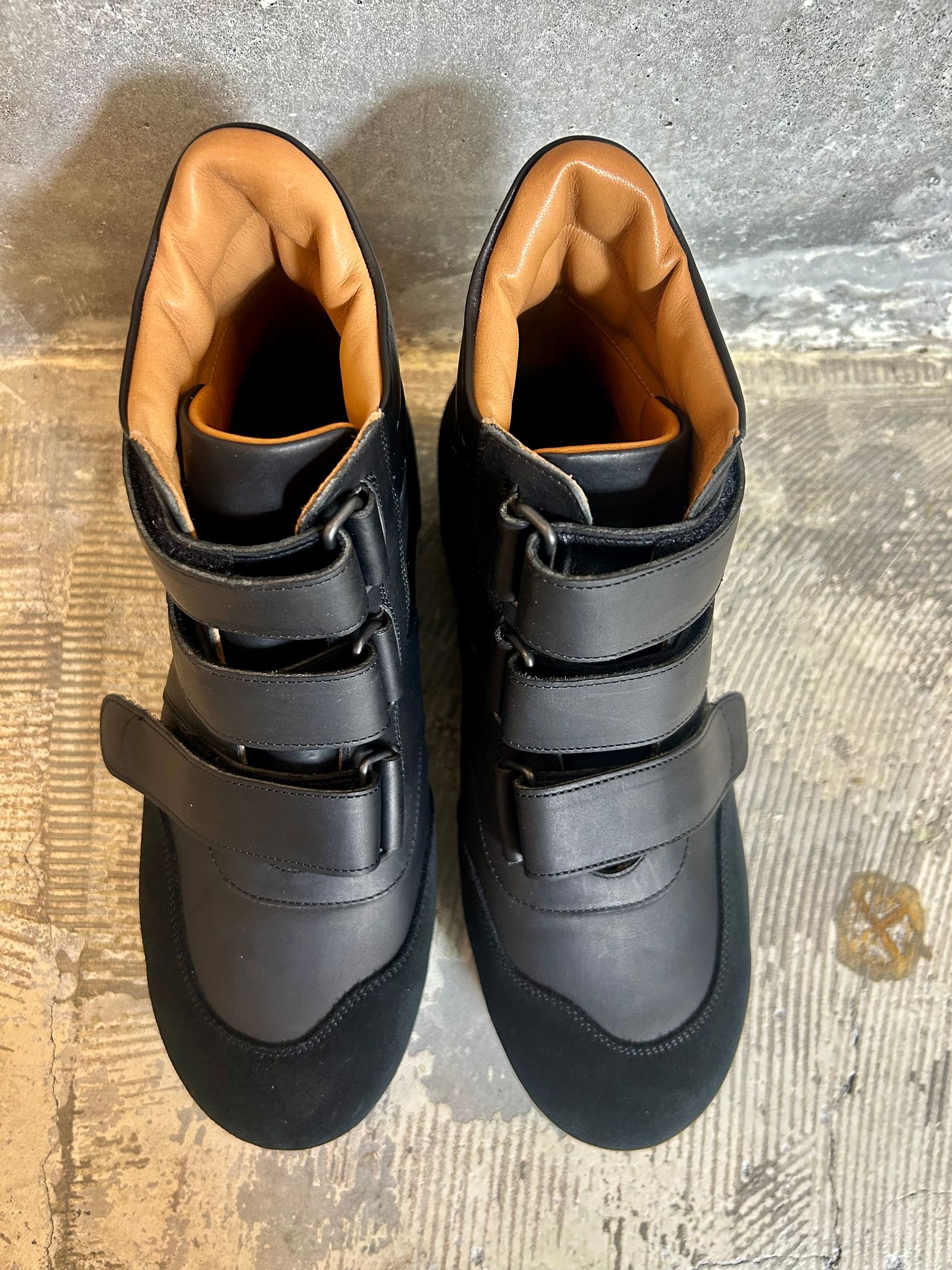 FOOTWORKSフットワークス ジャーマンミリタリーパイロットトレーナーシューズGerman Military Pilot Trainer Shoes(F04-0001_M)BLACK