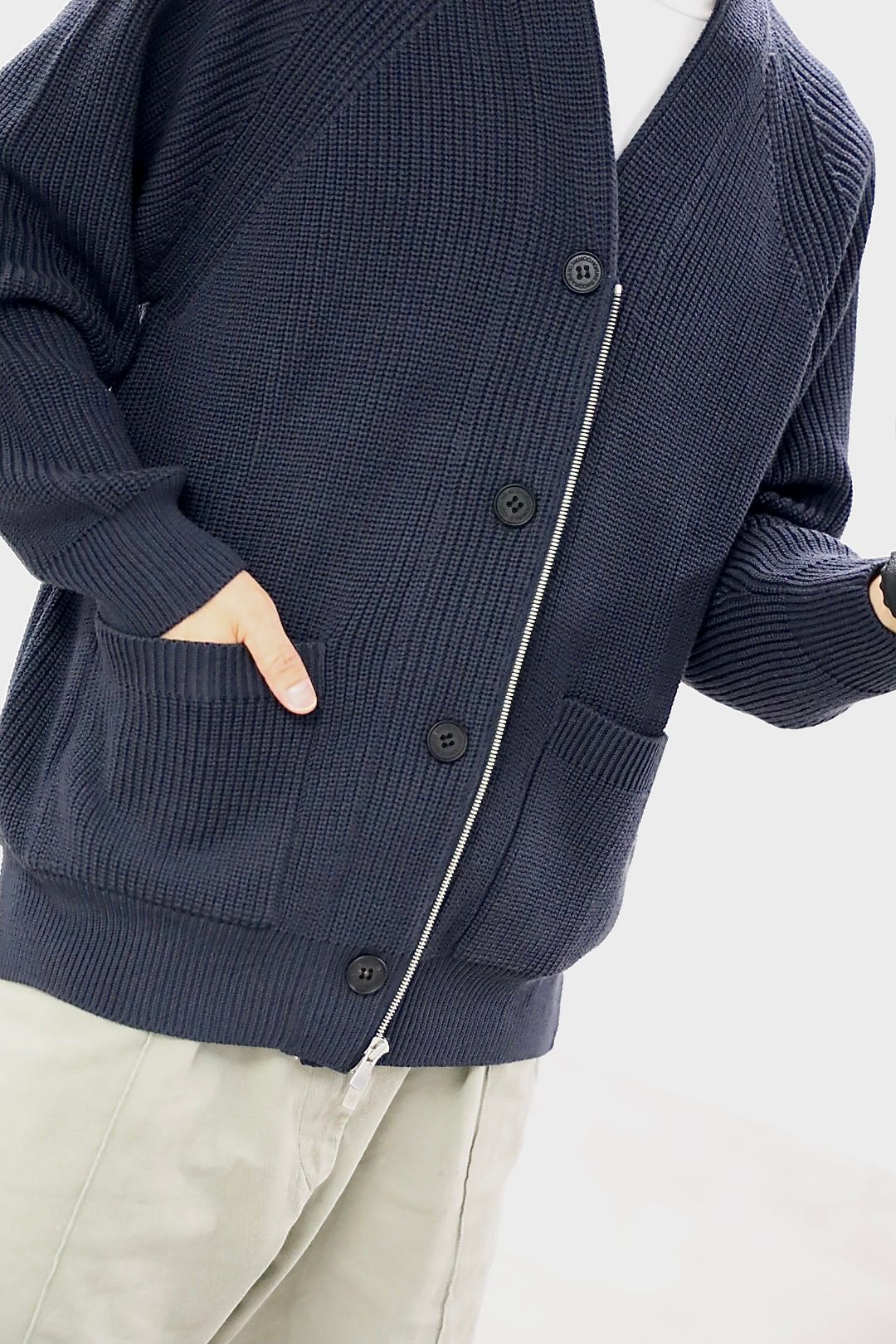 COMME des GARCONS HOMME 26FW BATONER ZIPカーディガンスタイル