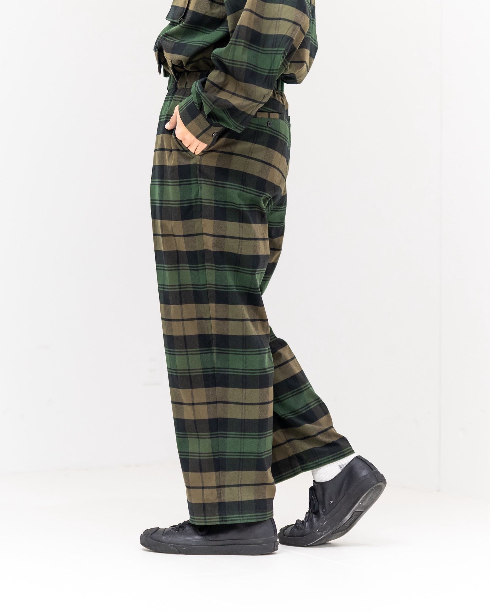 FreshService  FLANNEL CHECK MULTI POCKET SHIRT (GREEN)☆11月15日新作発売！