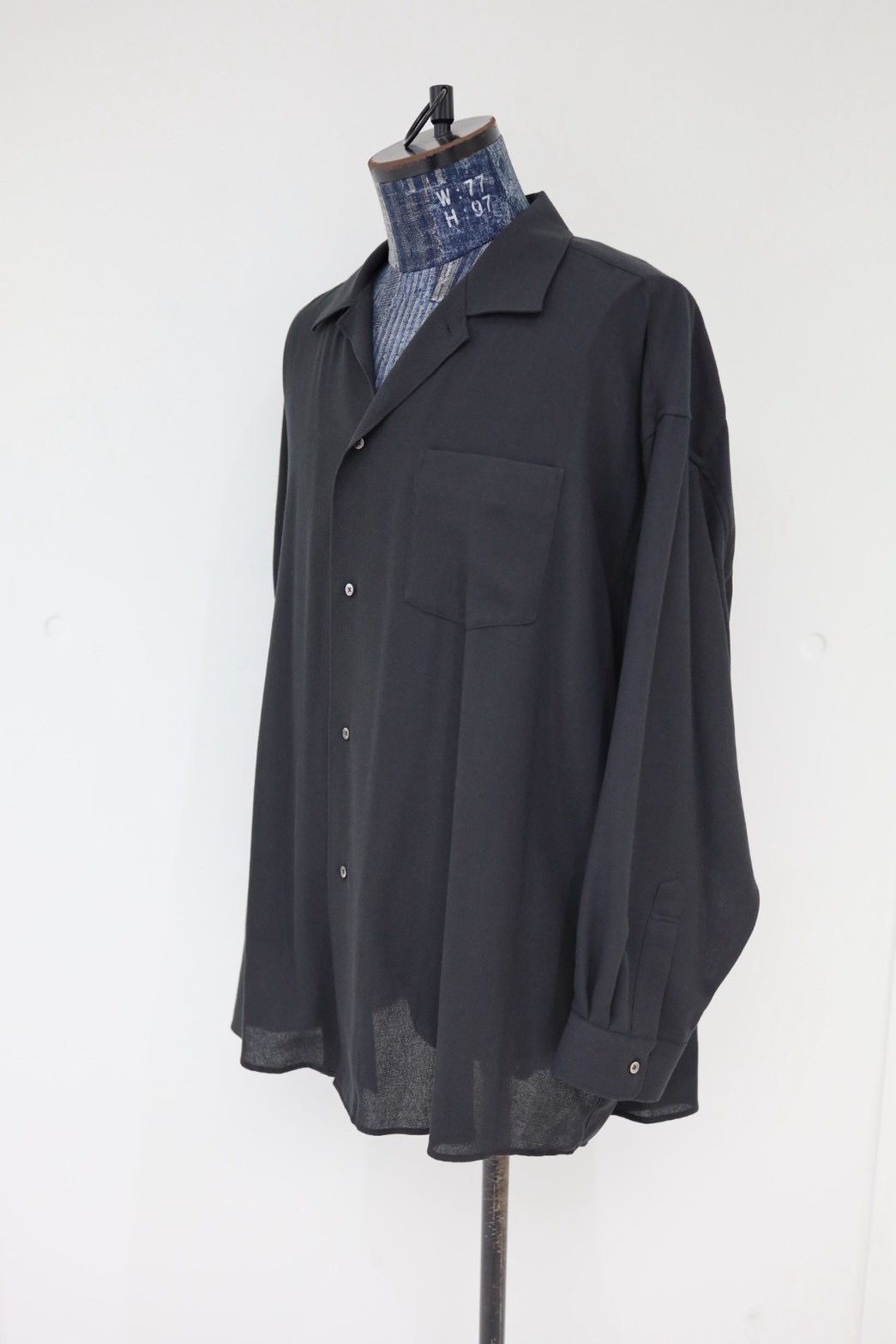 グラフペーパー 26SS Viscose Viyella L/S Sleeping Shirt(GM261-50456)CHARCOAL☆3月14日(土)発売！