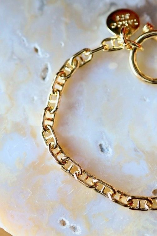 XOLO JEWELRY ショロジュエリー / Solid Anchor Link Bracelet -4mm-(XOB107)Gold☆12月19日(金)新作発売！