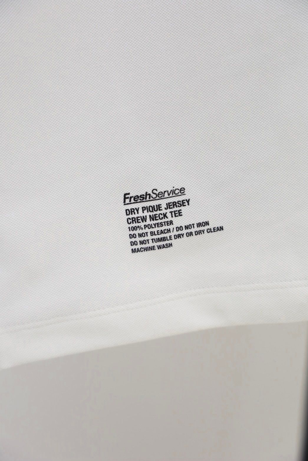 フレッシュサービス DRY PIQUE JERSEY CREW NECK TEE(FSC263-70035)WHITE☆8月1日(土)発売！