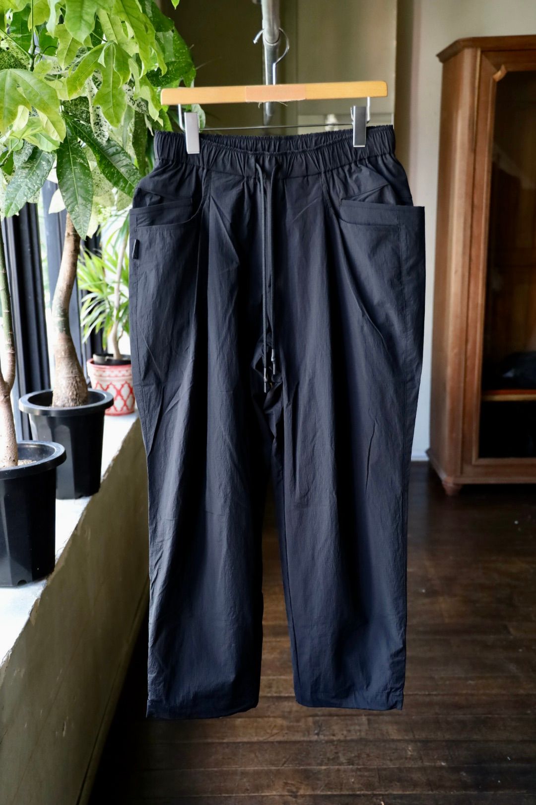 S.F.C 25FW エスエフシー WIDE TAPERED EASY PANTS(NEW CRISPY) (SFCFW25P04)Black☆9月20日(土)発売！