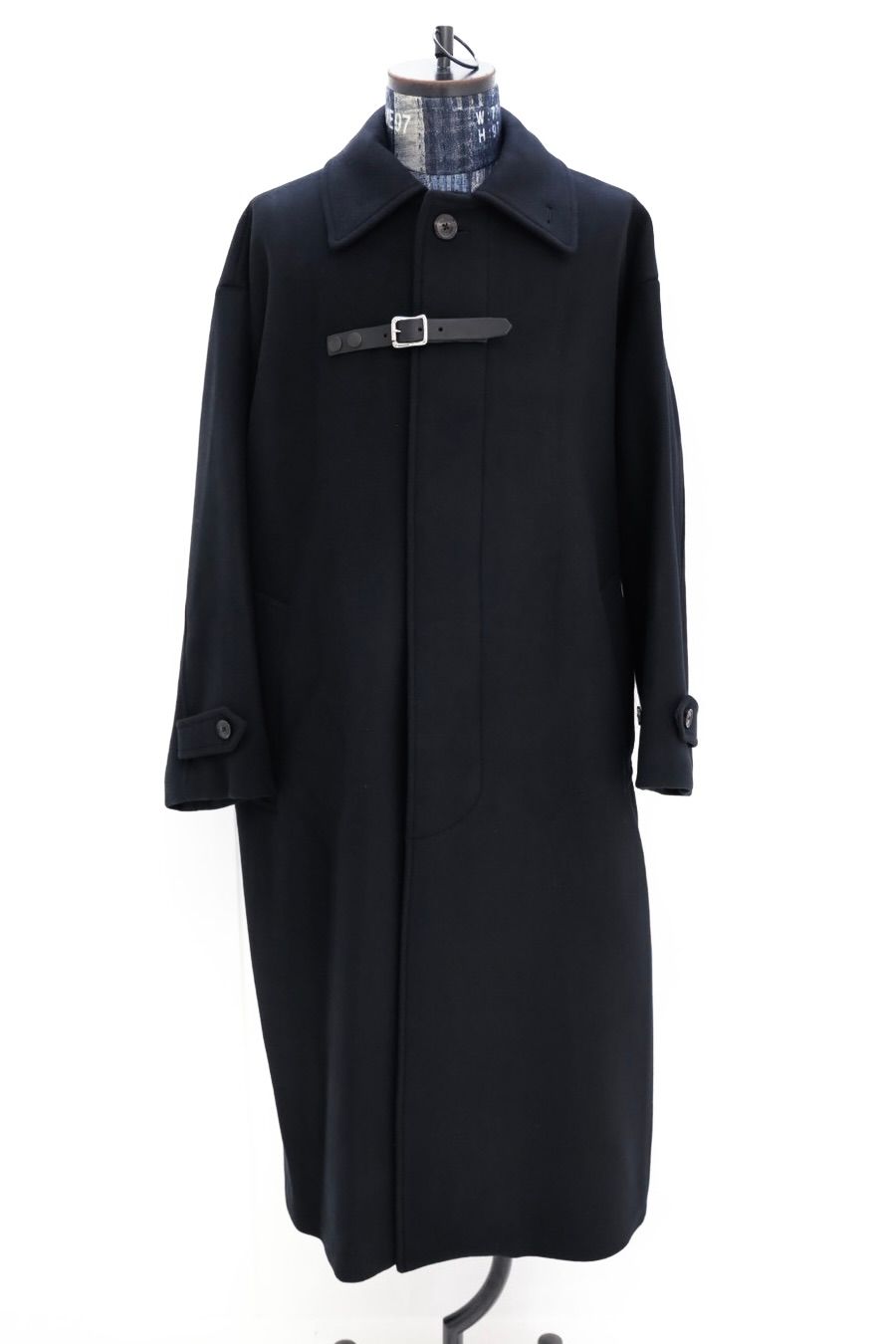ヨーク 25FW Melton Big Balmaccan Coat(YK25FW01033C)BLACK☆10月11日(土)新作発売！