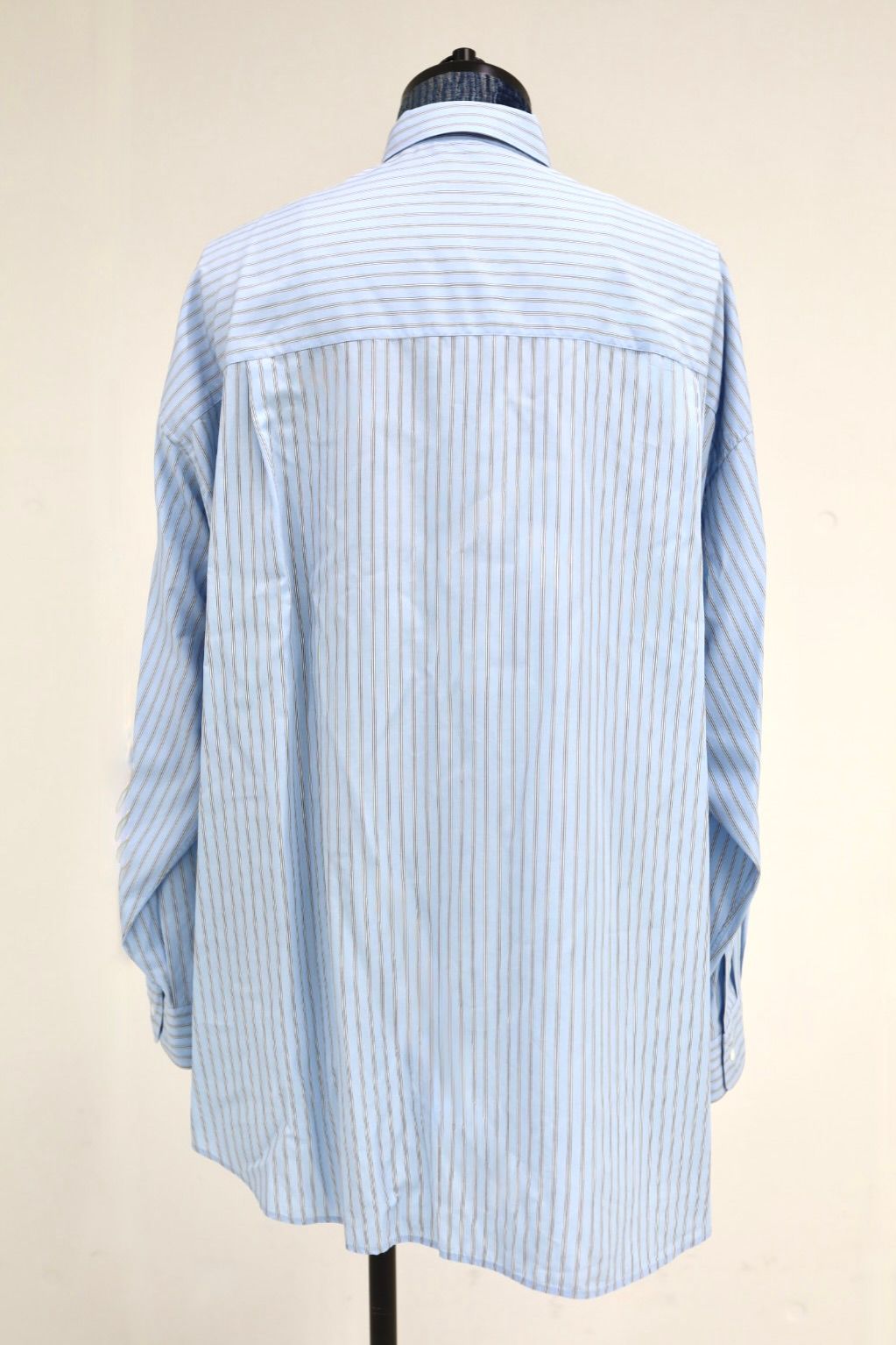 グラフペーパー SIDOGRAS L/S Oversized Regular Collar Shirt(GM262-50027)SAX STRIPE☆6月6日(土)発売！