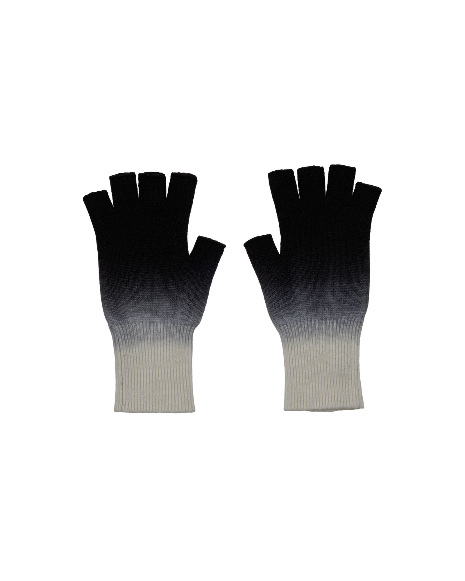 グラフペーパー 25AW Gradient Dyed Wool Knit Fingerless Gloves(GU253-90493)BLACK☆9月27日(土)発売！