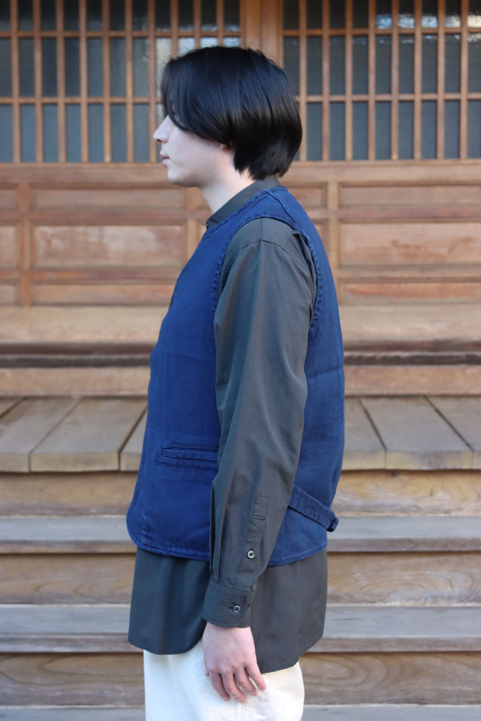 Ets.MATERIAUX 22SS French work jacket"BLUE"style