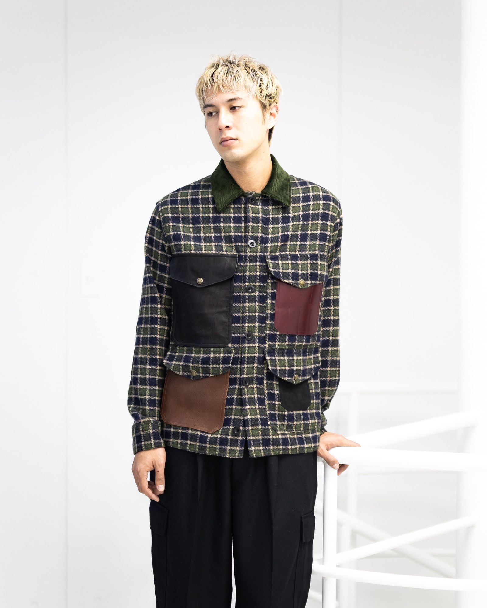 JUNYA WATANABE MAN FILSON Wネーム ウールナイロンチェックレザージャケット 11月1日(土)新作発売！