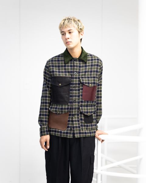 JUNYA WATANABE MAN FILSON Wネーム ウールナイロンチェックレザージャケット 11月1日(土)新作発売!