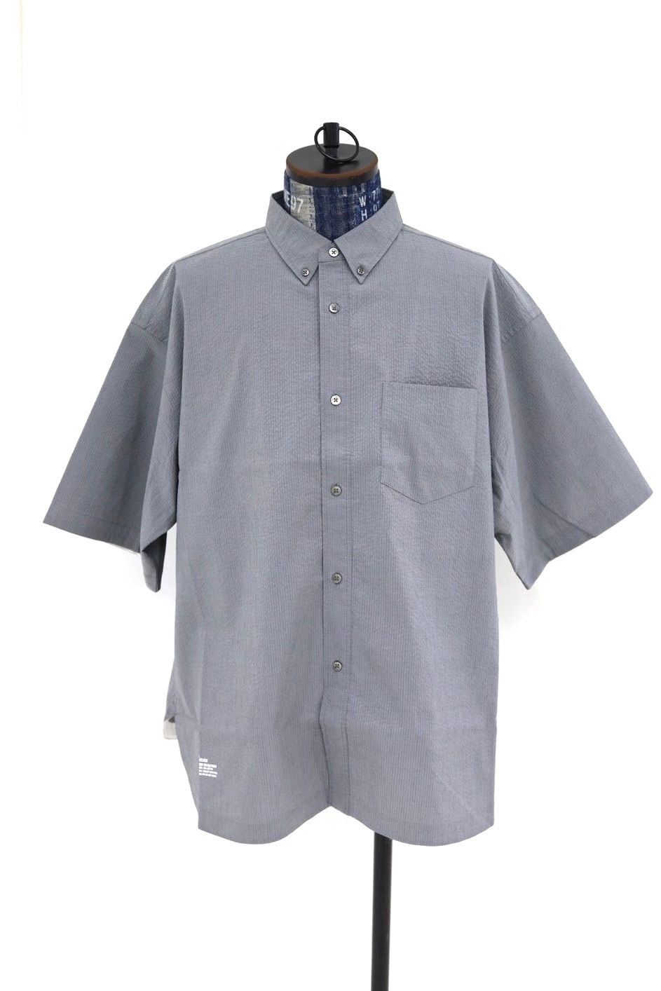 フレッシュサービス SEERSUCKER S/S B.D SHIRT (FSC261-50228)GRAYxGRAY★2月14日(土)発売