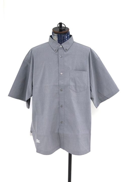 フレッシュサービス SEERSUCKER S/S B.D SHIRT (FSC261-50228)GRAYxGRAY★2月14日(土)発売