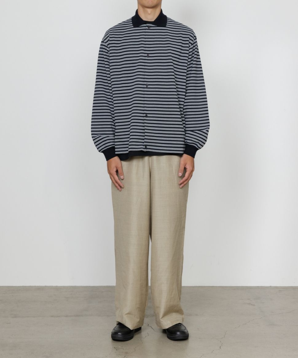 マーカ 26SS シャツカーディガン SHIRT CARDIGAN(M26A14CS01C)BLACK BORDER☆新作発売！