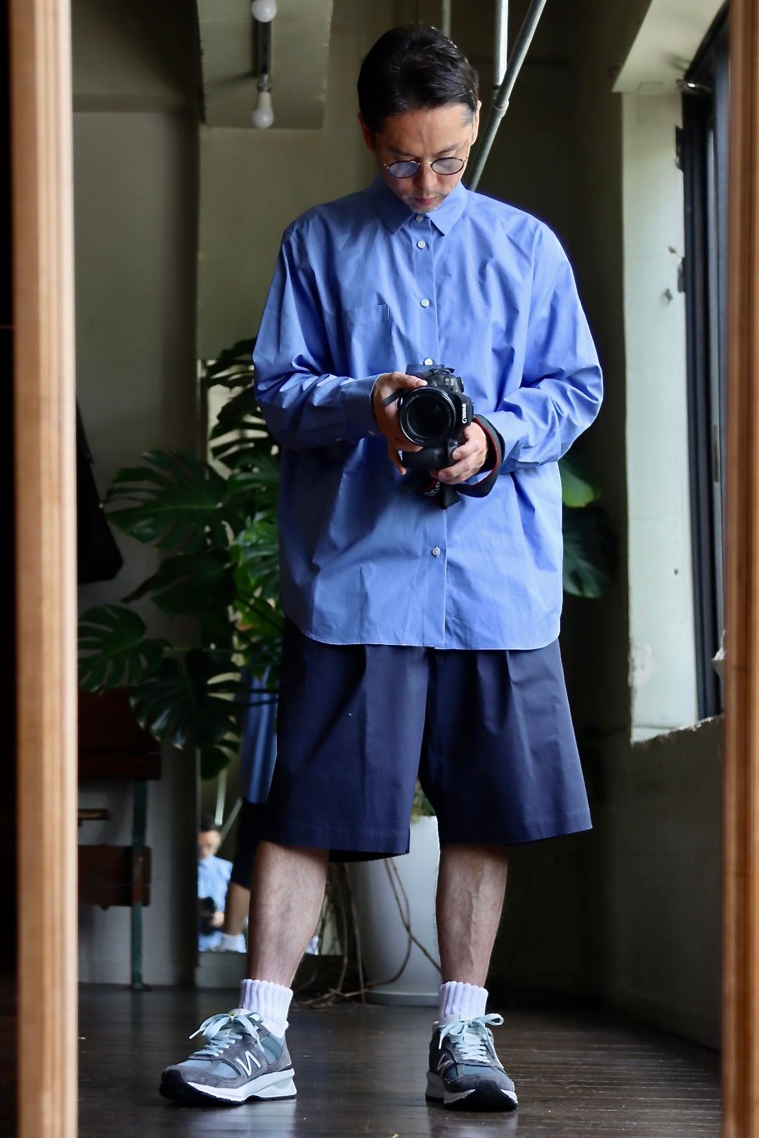 ATON 22FW STANDARD SHIRT"SAX"スタイル.2022.6.18.