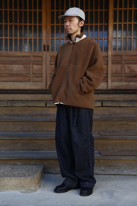 Graphpaper Wool Boa Zip-Up Blouson style.2020.10.3.