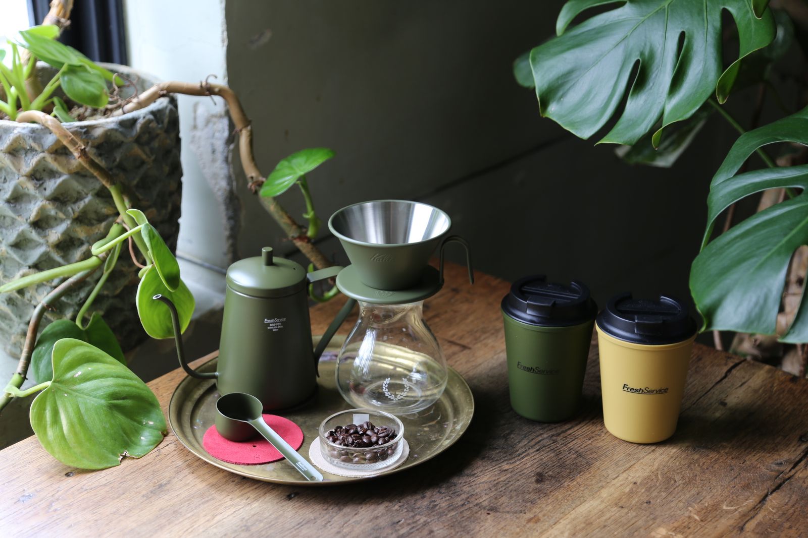 フレッシュサービス KALITA ×FreshService MEASURING CUP "KHAKI"