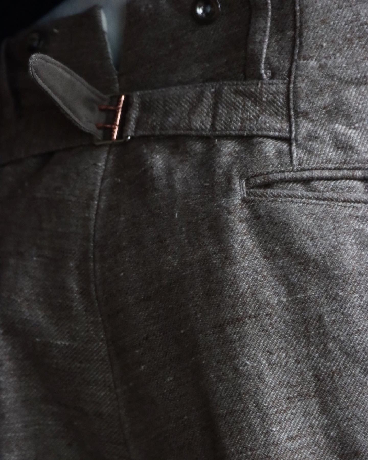アプレッセ23SS Dead Stock Linen Trousers(23SAP-04-19M)BROWN