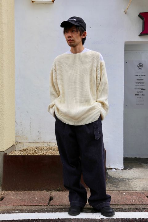 sulvam Slit over knit style.2020.9.20.