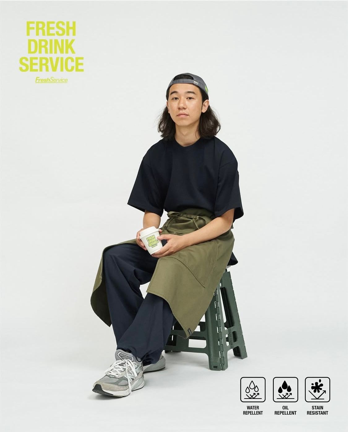 フレッシュサービス  FDS_CORPORATE UNIFORM APRON(FDS252-99087)KAHKI