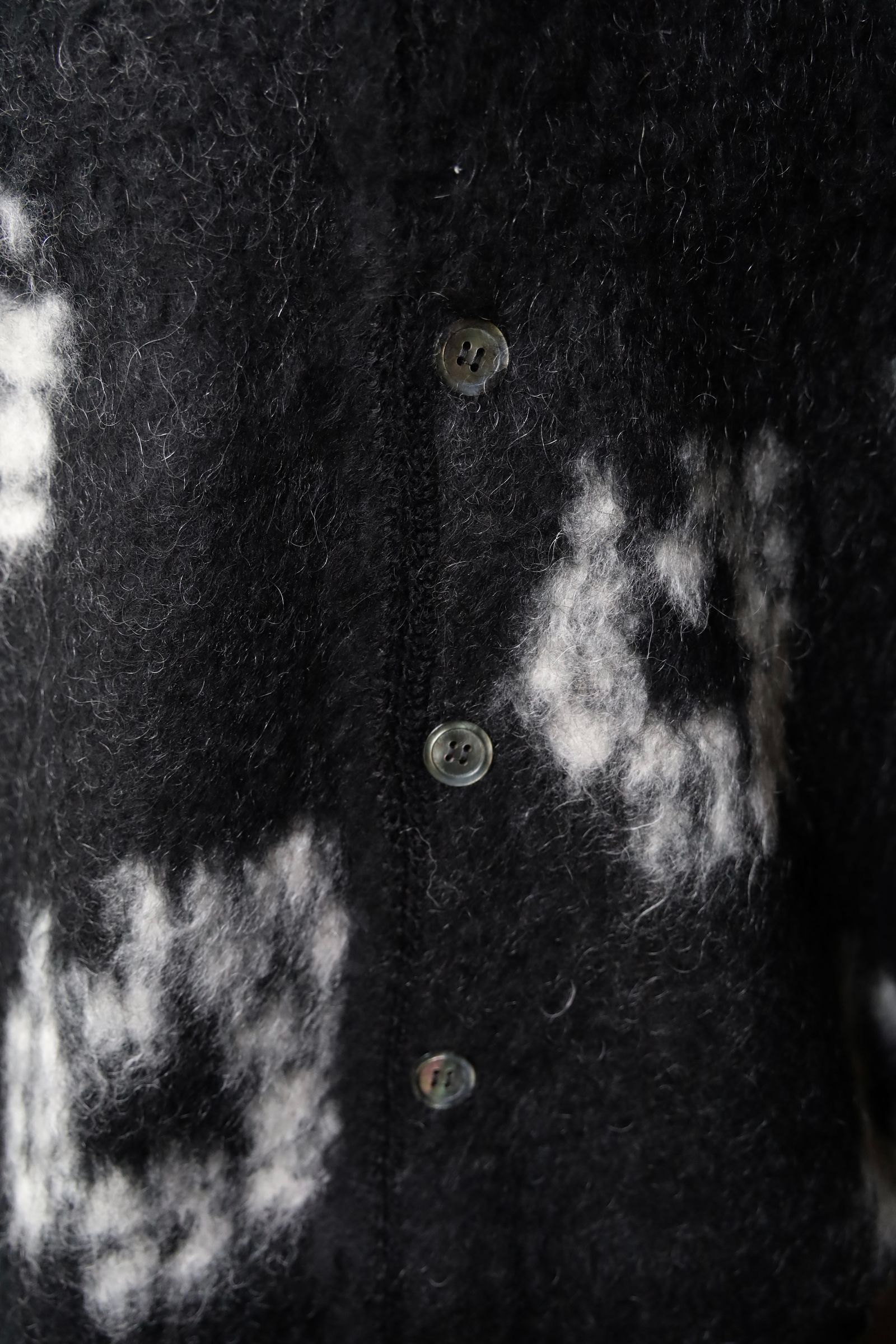 セントマイケル デニムティアーズコラボ DT_MH CARDIGAN (SM-YS1-0000-C50)BLACK☆再入荷しました！