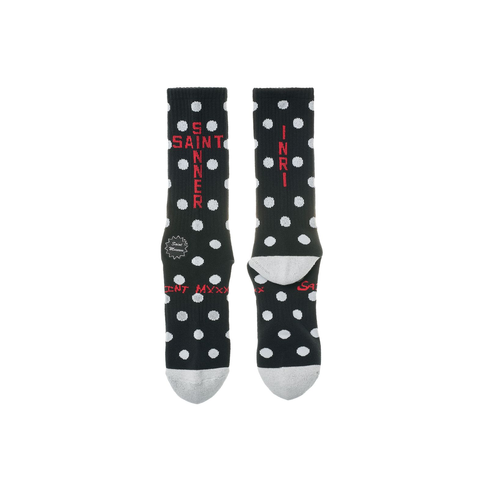 セントマイケル 26SS DOT SOCKS(SM-MK8-0000-100)BLACK★1月10日(土)発売！