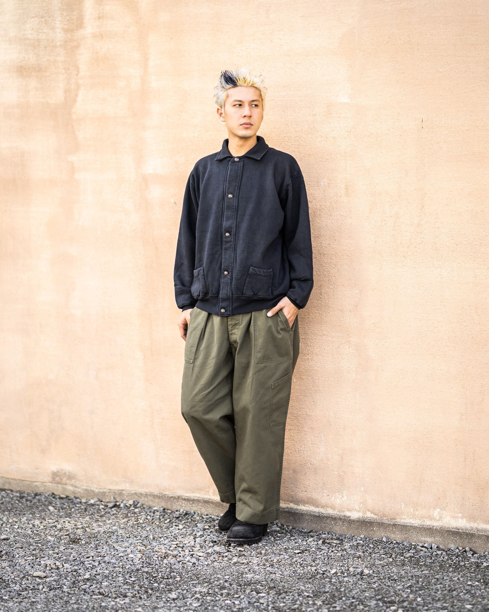 アプレッセ 2026 STYLE1 Vintage Sweat Cardigan(26SAP-05-14)BLACK☆12月13日(土)発売！