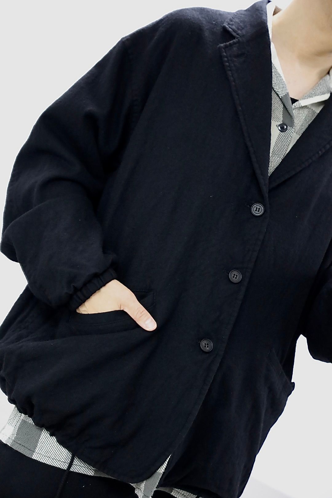 COMME des GARCONS HOMME ウールサージ製品縮絨3Bジャケット2025.10.4.