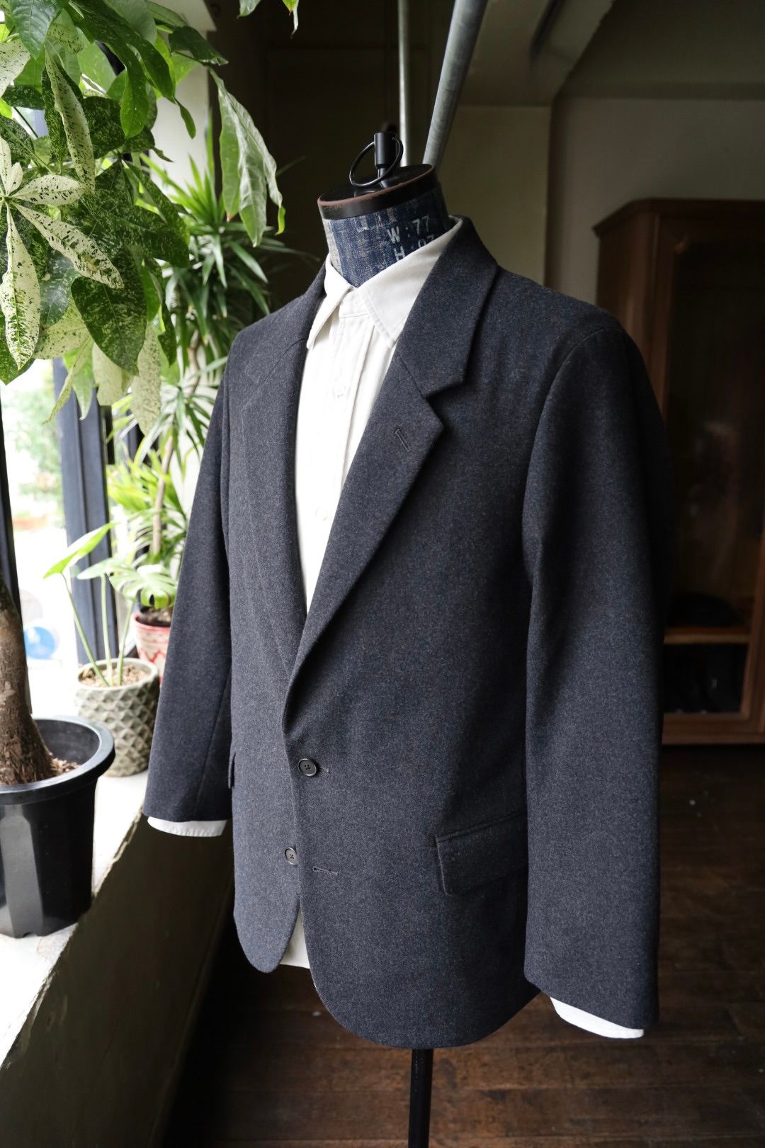 アプレッセ 2025 STYLE2 Wool Flannel Jacket(25AAP-01-34)CHARCOAL☆9月27日(土)発売！