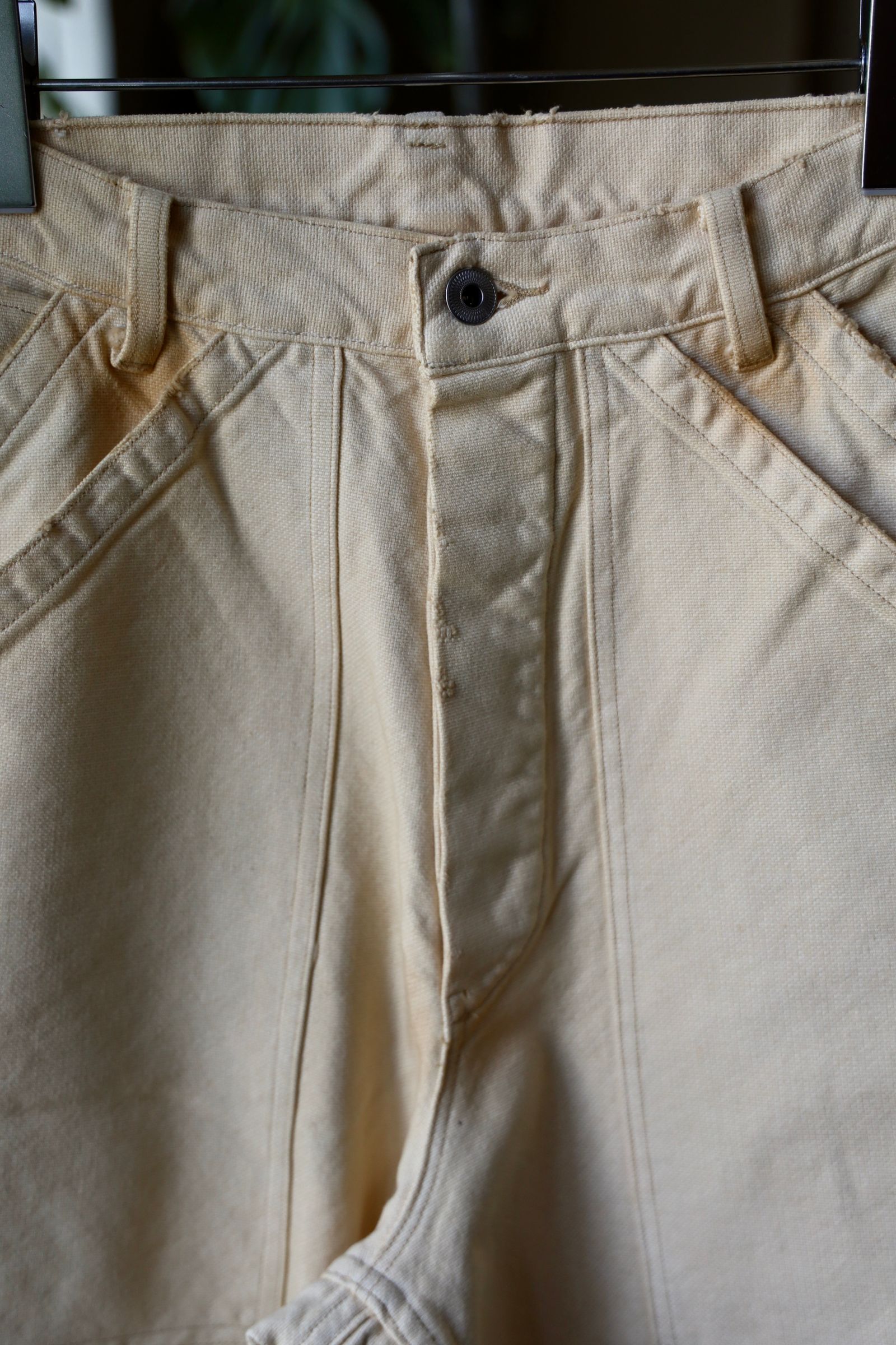 アプレッセ 2025 STYLE2 Vintage Silk Hemp Double Knee Pants(25AAP-04-07)BEIGE