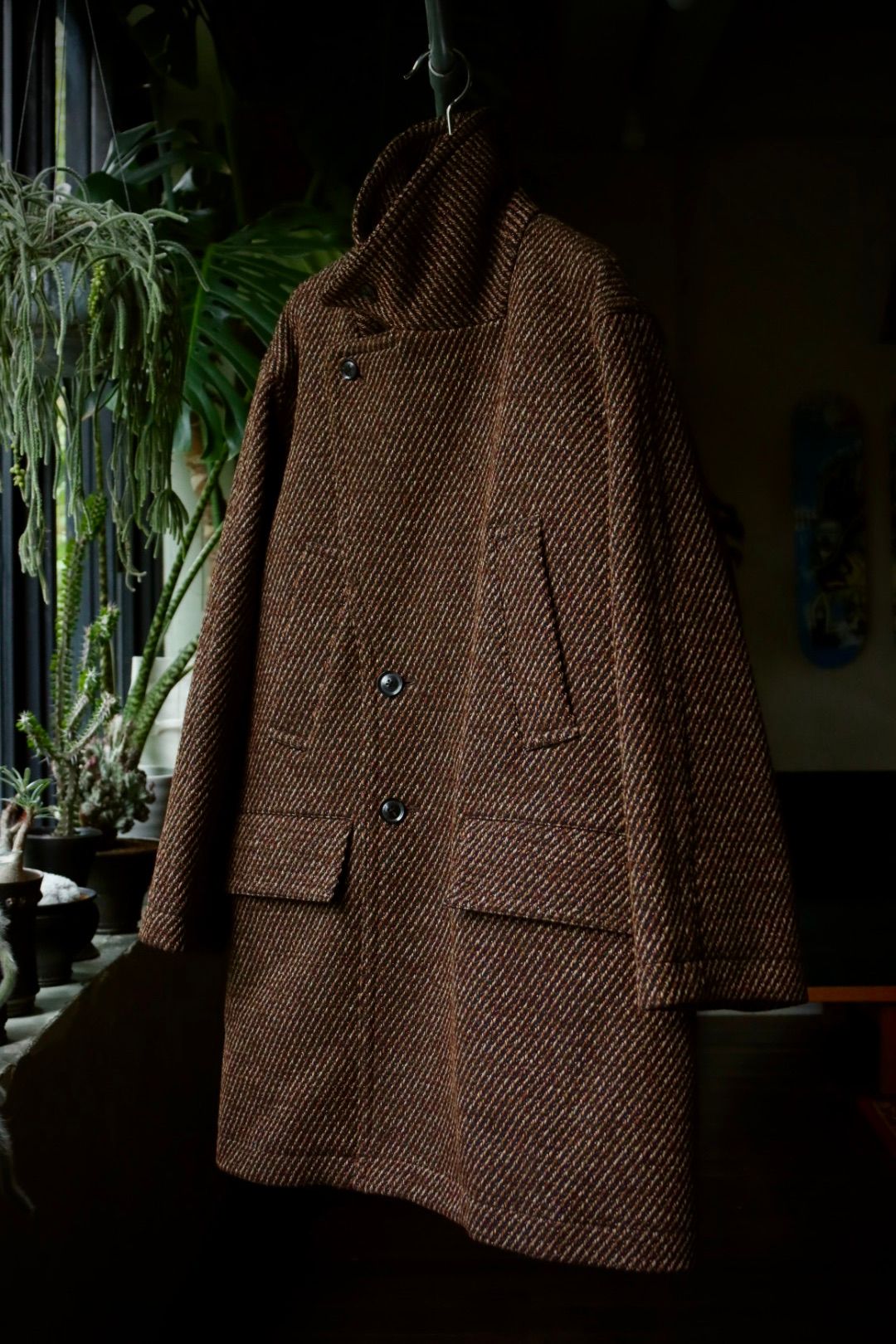ヨーク23AW DOUBLE BREASTED HALF COAT(YK23FW0515C)BROWN☆8月26日(土)発売！