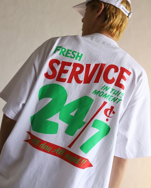 FreshService 24SS CORPORATE PRINTED S/S TEE "All Day All Night" style 2024.3.8